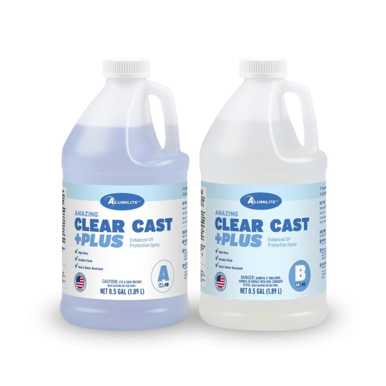 Amazing Clear Cast Plus 1 Gallon Kit - (0.5 gallon each; side A and side B)